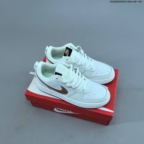 Nike Court Borough Low 2 GS White Light Blue Black Orange EU 36-45 Skate Shoe - Unisex (BS-59886)