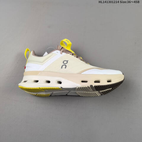 On Cloudnova X White Beige Burgundy EU 36-45 Running Shoe Running Sneakers - Unisex (BS-69744)