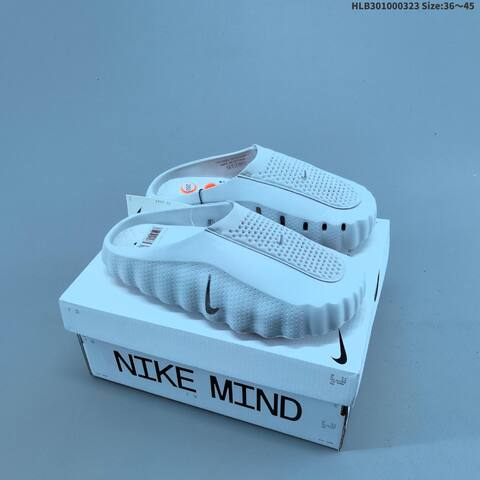 Nike Mind 001 Recovery Slide Off White Black Silver Orange EU 36-45 Slides - Unisex (BS-61178)