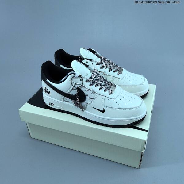 Nike Air Force 1 07 white dark green dark grey red EU 36-45 sneaker