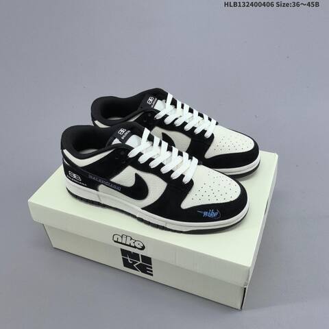 Nike Dunk SB Low Black White Light Blue EU 36-45 Skate Shoe - Unisex (BS-60918)