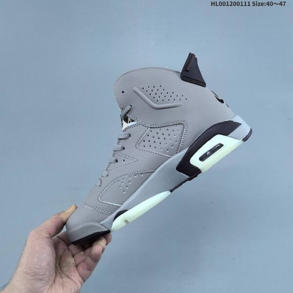 Jordan Air Jordan 6 Retro grey/black/light blue 40~47 basketball