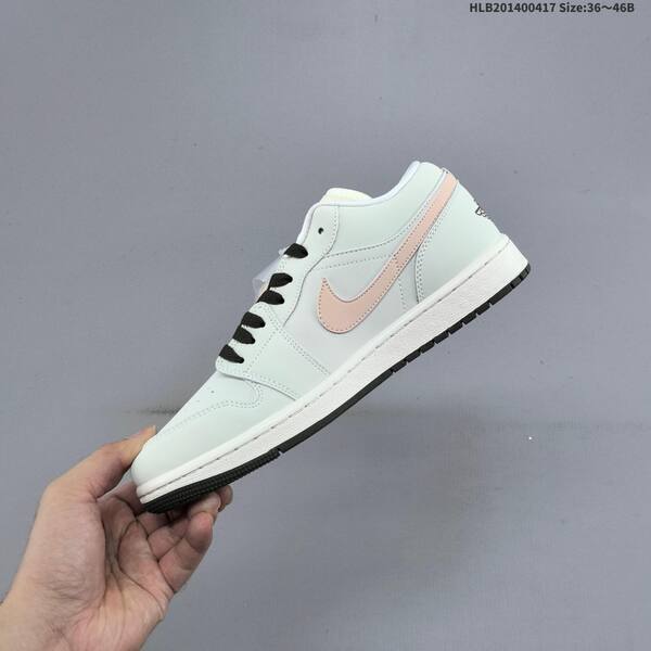 Jordan Air Jordan 1 Low white/gray/pink 36~46B lifestyle