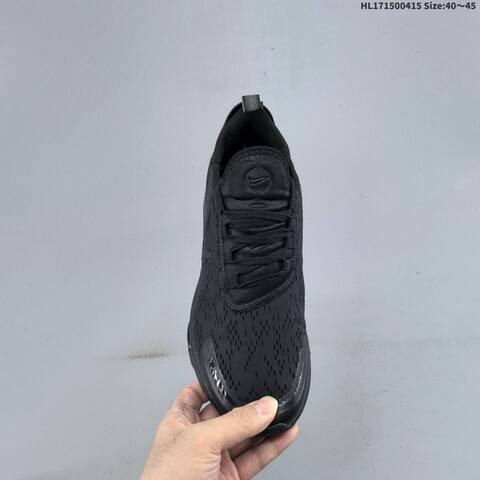 Nike Air Max 270 Flyknit All Black EU 40-45 Running Shoe - Men's (BS-60719)