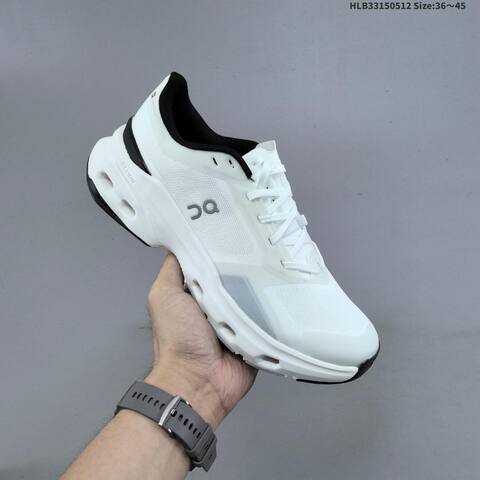 On Cloudpulse Next White Black Gray EU 36-45 Running Shoe Running Sneakers - Unisex (BS-69561)