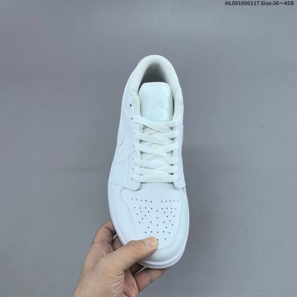 Jordan Air Jordan 1 Low Triple White 36~45 basketball