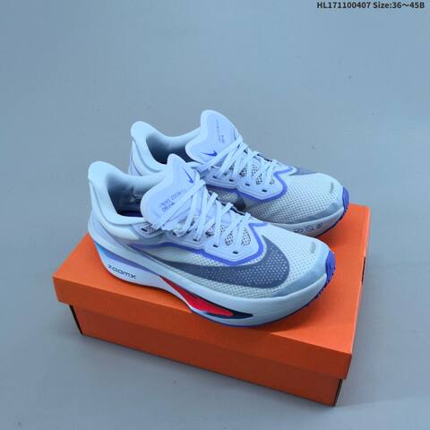 Nike Zoom Fly 6 White Purple Blue Red EU 36-45 Running Shoe - Unisex (BS-60914)