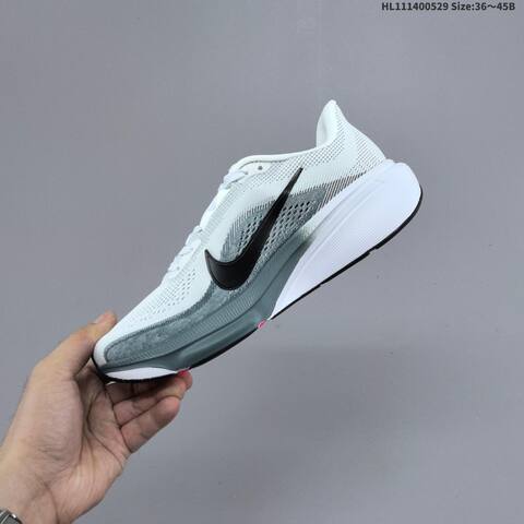 Nike Air Zoom Pegasus 42 White Black Grey EU 36-45 Running Shoe - Unisex (BS-60065)