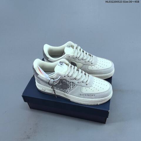 Nike Air Force 1 07 LV8 Light Grey Dark Grey Cream White EU 36-45 Sneaker - Unisex (BS-60208)