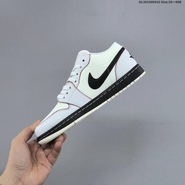 Jordan Air Jordan 1 Low white/black/burgundy 36~46B basketball