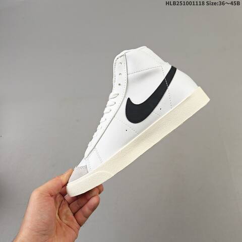 Nike Blazer Mid 77 Vintage White Black Cream Light Grey EU 36-45 Skate Shoe - Unisex (BS-63494)