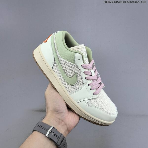 Jordan Air Jordan 1 Low Sail/Light Green/Pink/Orange EU 36-40 casual