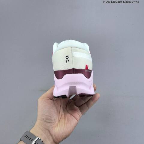 On Cloudsurfer 2 Ivory Light Pink Burgundy EU 36-45 Running Shoe Running Sneakers - Unisex BS-69641