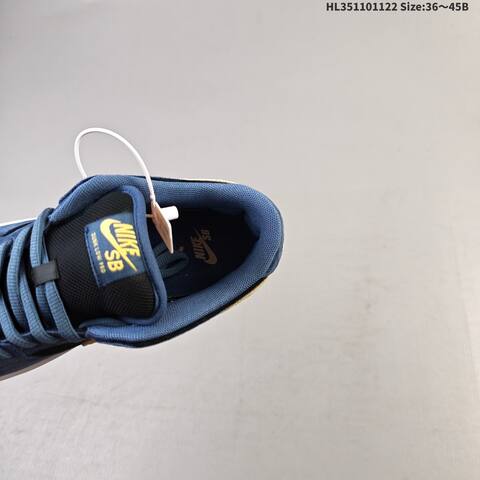 Nike SB Dunk Low Pro Black Blue Gold White Olive EU 36-45 Skate Shoe - Unisex (BS-63255)