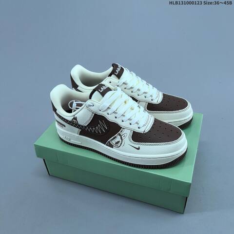 Nike Air Force 1 07 LV8 White Green Brown EU 36-45 Sneaker - Unisex (BS-61800)