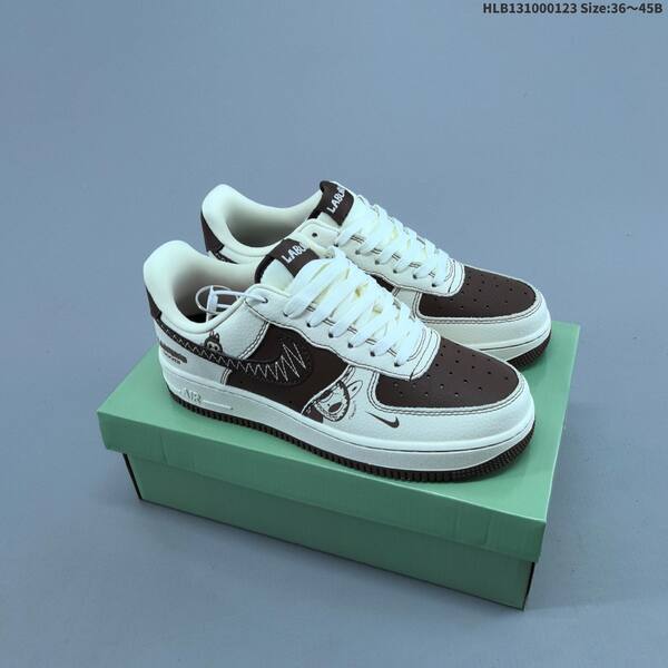 Nike Air Force 1 07 LV8 white green brown EU 36-45 sneaker