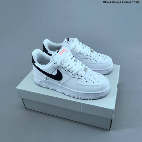 Nike Air Force 1 07 White Dark Blue EU 36-45 Sneaker - Unisex (BS-61212)