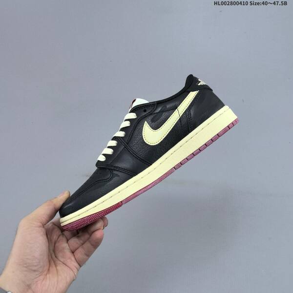 Jordan Nigel Sylvester x Air Jordan 1 Low OG SP "Better With Time" Black/Sail/Burgundy EU 40-47.5 lifestyle