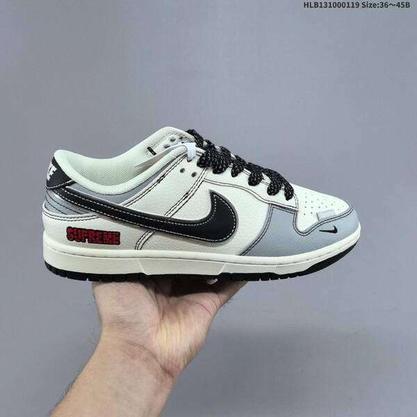 Nike Dunk Low Supreme off white grey navy blue EU 36-45 skate shoe