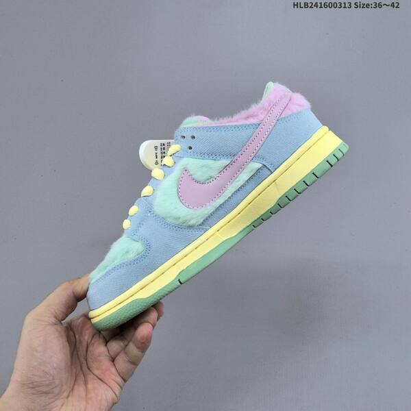 Nike SB Dunk Low Pro light blue mint green pink yellow green EU 36-42 skate shoe