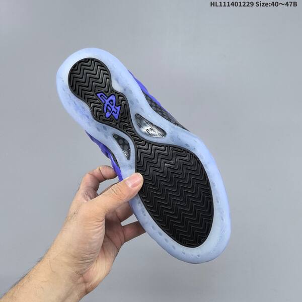 Nike Air Foamposite One black royal blue ice blue EU 40-47 basketball shoe