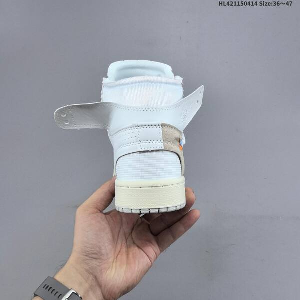 Nike Air Jordan 1 Retro High OG x Off-White white / grey / sail 36~47 basketball