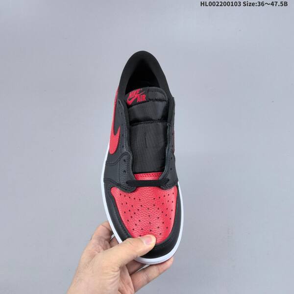 Nike Air Jordan 1 Low OG black/red/white 36~47.5 basketball