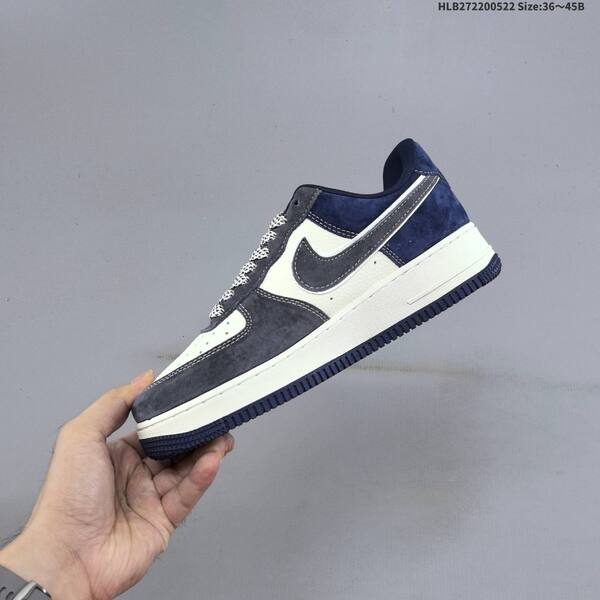 Nike Air Force 1 07 LV8 navy blue off white dark gray EU 36-45 sneaker