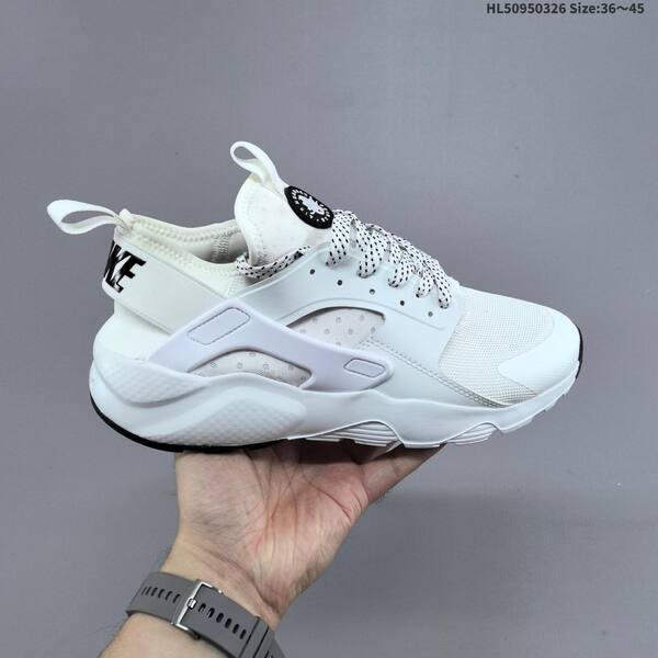 Nike Air Huarache City Mid Lea 819685-101 black white EU 36-45 sneaker