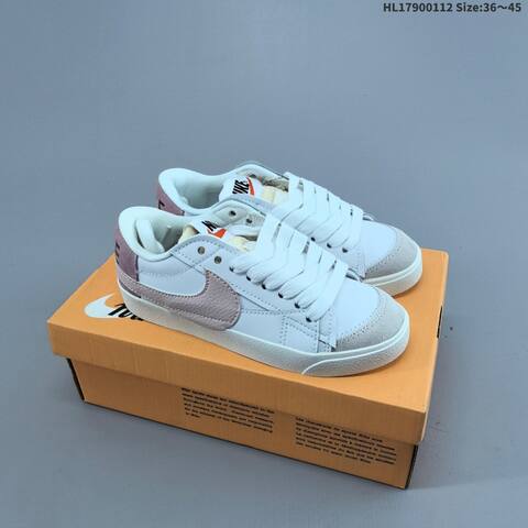 Nike Blazer Low 77 Jumbo White Light Pink Light Purple Sail EU 36-45 Skate Shoe - Unisex (BS-62033)