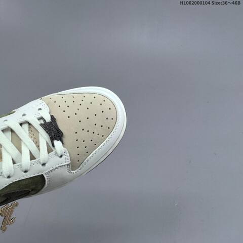 Nike SB Dunk Low Pegasus Pack White Olive Green Beige Dark Brown EU 36-46 Skate Shoe - Unisex (BS-62248)