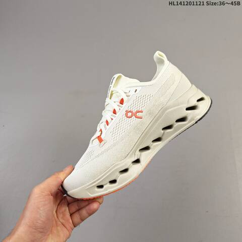 On Cloudsurfer Max Cream Beige Orange EU 36-45 Running Shoe Running Sneakers - Unisex (BS-69791)