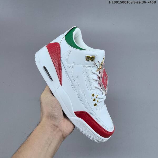Jordan Air Jordan 3 Mexico "El Vuelo" White/Red/Green/Gold EU 36-46 basketball