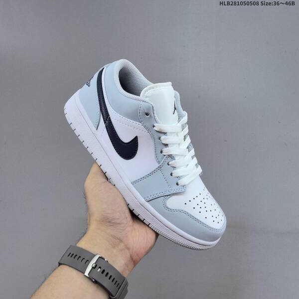 Jordan Air Jordan 1 Low white/light blue/black 36~46B casual