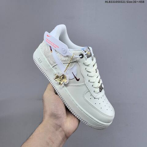 Nike Air Force 1 07 CNY IQ1119 011 Off White White Burgundy Gold EU 36 45 Sneaker EU 36-45 - Unisex (BS-61204)