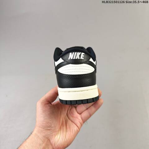 Nike Dunk Low Black White Sail EU 35 5-46 Skate Shoe - Unisex (BS-63037)