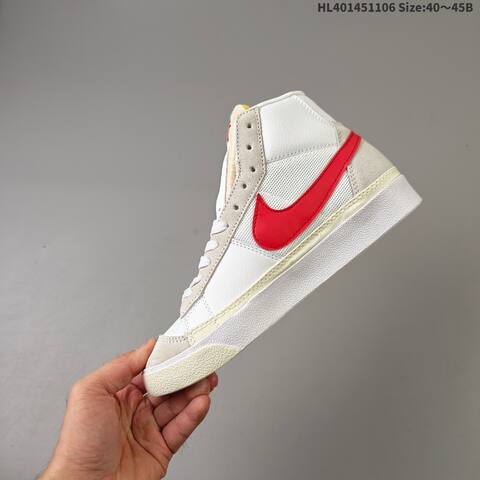 Nike SB Blazer Zoom Mid Pro QS Grant Taylor White Beige Red Yellow EU 40-45 Skate Shoe - Men's (BS-63878)
