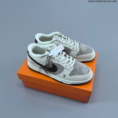 Nike Dunk SB Low Beige Grey Iridescent Black EU 36-45 Skate Shoe - Unisex (BS-60160)
