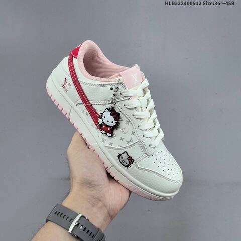 Nike SB Dunk Low White Red Pink Cream EU 36-45 Skate Shoe - Unisex (BS-60380)