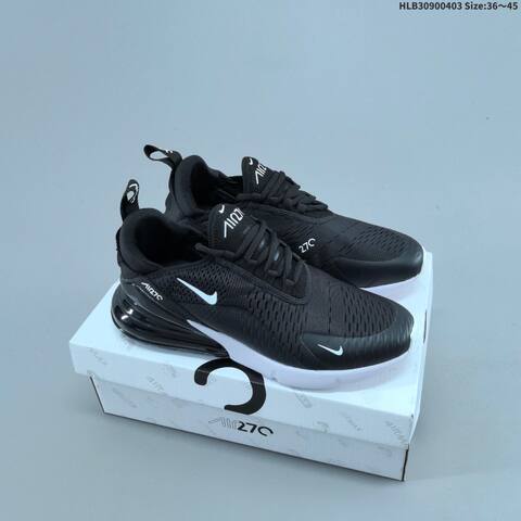 Nike Air Max 270 AH8050-005 Black White Gold EU 36-45 Running Shoe - Unisex (BS-60947)