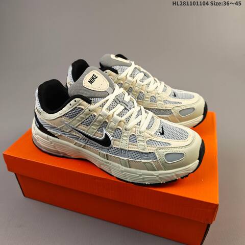Nike P-6000 Cream Grey Black EU 36-45 Running Shoe - Unisex (BS-63885)