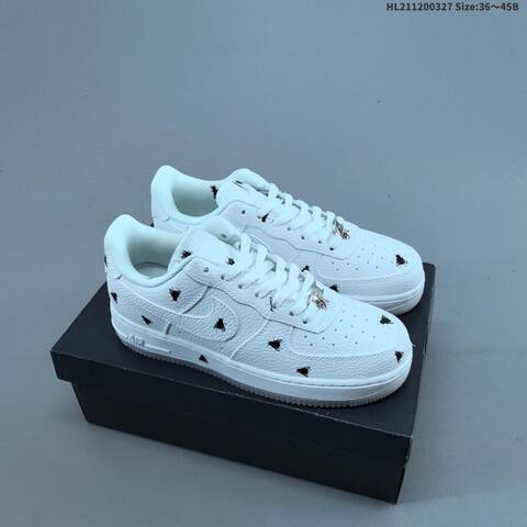 Nike Air Force 1 07 Black White Gold EU 36-45 Sneaker - Unisex (BS-61103)