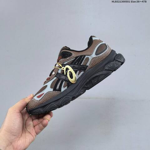 ASICS GEL-NYC 2 0 Brown Grey Black Rust Red EU 36-47 Running Shoe Running Sneakers - Unisex (BS-68867)