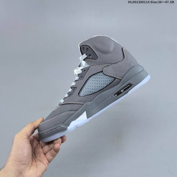 Jordan Air Jordan 5 Retro Wolf Grey / White 36~47.5B basketball