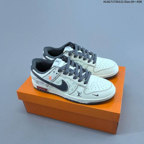 Nike Dunk SB Low Off White Black Grey Orange EU 36-45 Skate Shoe - Unisex (BS-61835)