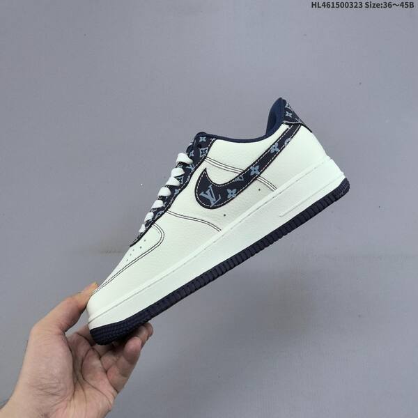 Nike Air Force 1 07 LV8 off white navy blue red EU 36-45 sneaker