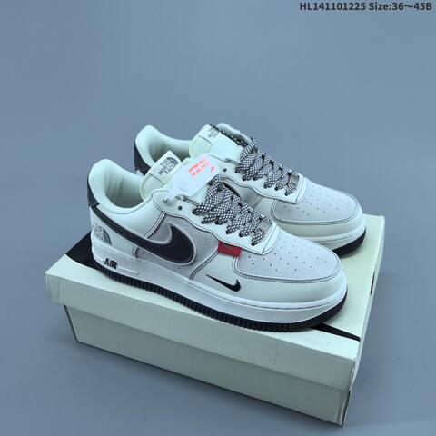 Nike Air Force 1 07 White Grey Red EU 36-45 Sneaker - Unisex (BS-62456)