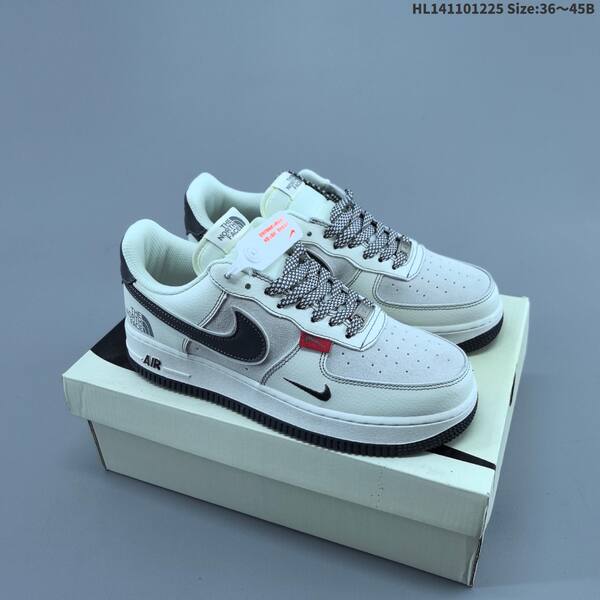 Nike Air Force 1 07 white grey red EU 36-45 sneaker