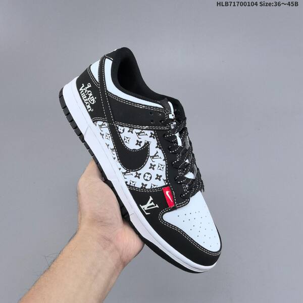 Nike SB Dunk Low Retro DIY LV black white light green EU 36-45 skate shoe
