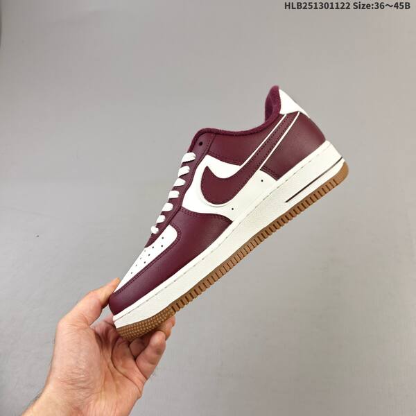 Nike Air Force 1 07 sail burgundy gum white EU 36-45 sneaker